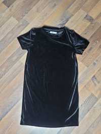 Платье черное под бархат на рост 140 см