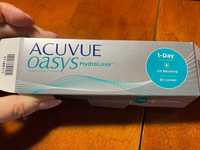 Лінзи щоденні, Acuvue Oasis HydraLuxe, діоптрія -4.00, 20 штук