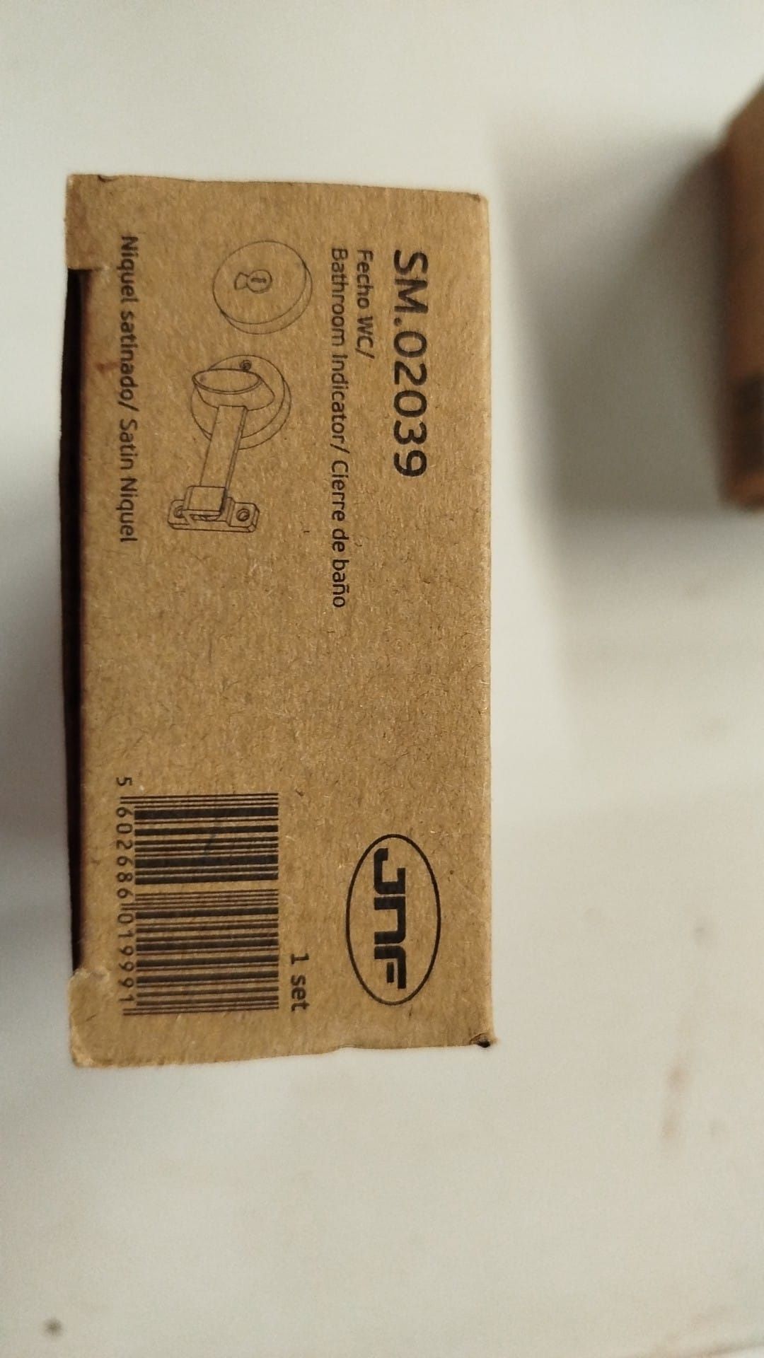 Fecho WC inox ocupar