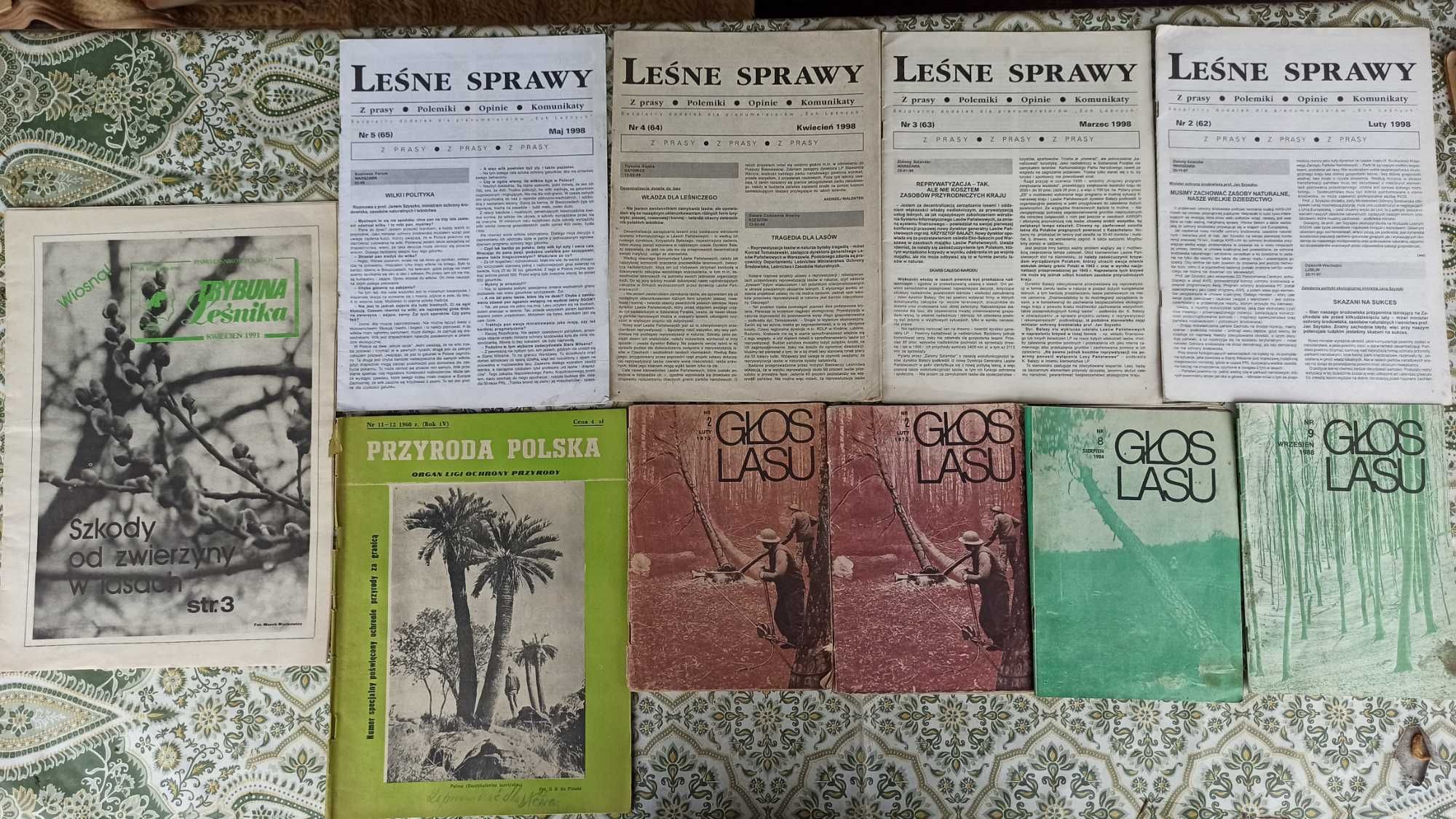 Stare miesięczniki i tygodniki leśnicze "Głos lasu, Przegląd leśniczy"