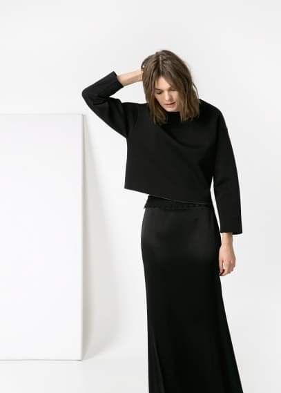 Mango bluza pianka neopren XS S M 36 38 oversize pudełkowa NOWA unikat