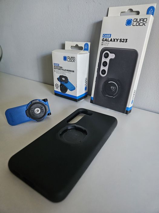 Quad Lock Uchwyt motocyklowy rowerowy Etui Samsung S23