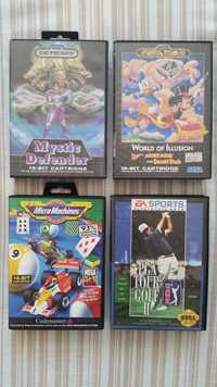 Mystic Defender, World Of Illusion, Micro Machines, PGA TOUR GOLF II