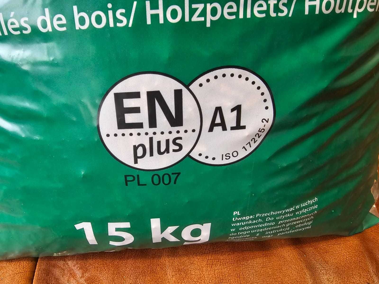 Pellet drzewny Optima A1 ENplus 6mm certyfikowany 975kg paleta