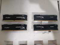 Оперативная память Hyperx Fury DDR4 16гб (4*4) 2400