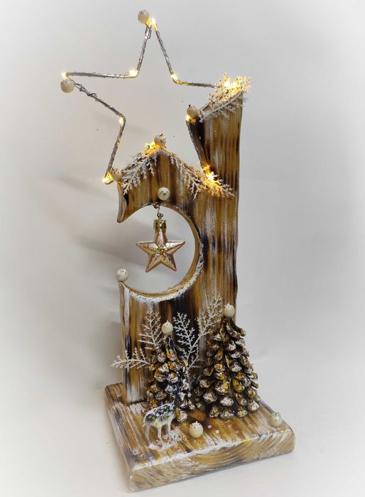 Декор новорічний з підсвіткою