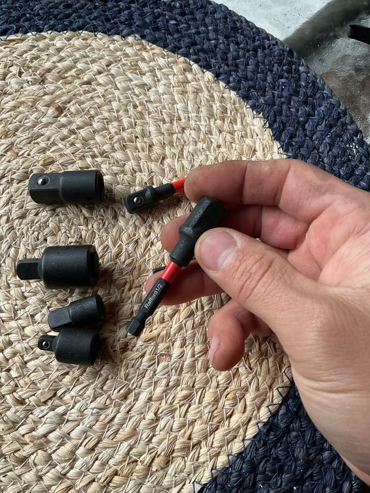 Набор 7шт ударних cr-va перехідників адаптерів 1/4 3/8 1/2 шестигранка