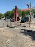 Chapéus de sol quadrados, para esplanada, dois (2)