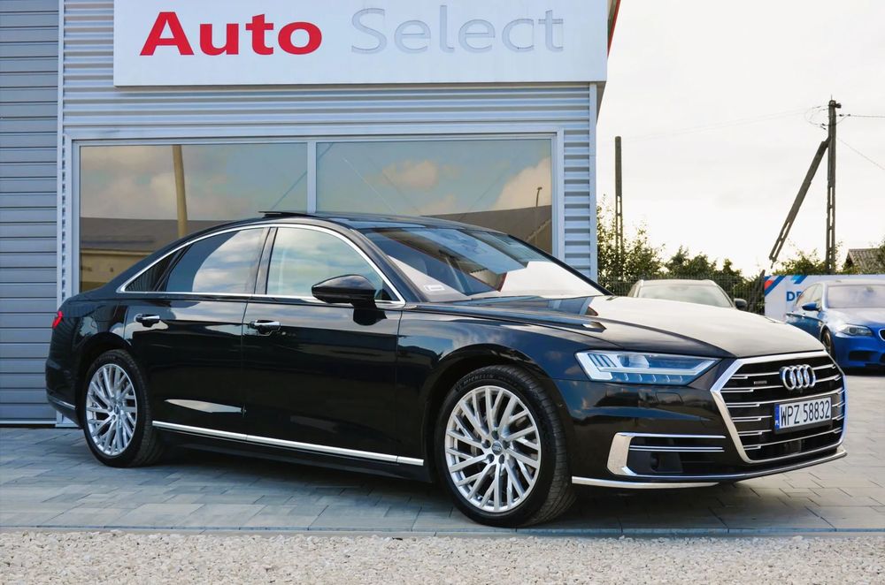 Audi A8 A8 50TDI Panorama B&O Dociąg Hud KAM360 Faktura VAT23% Brutto Salon PL