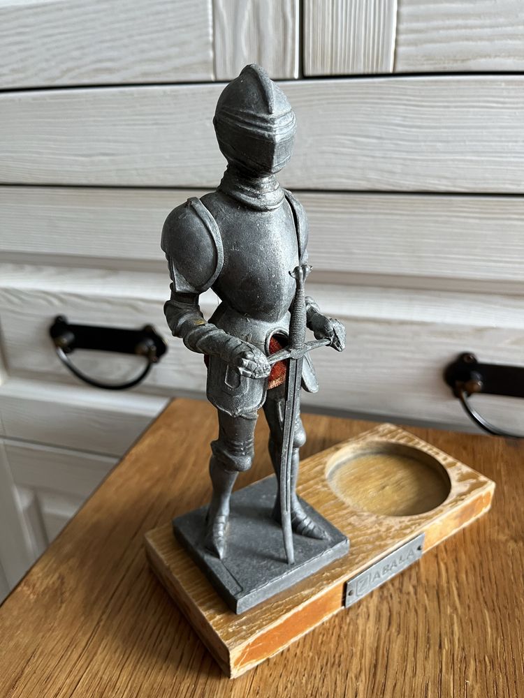 Figurka rycerza dekoracja kolekcja metal cyna