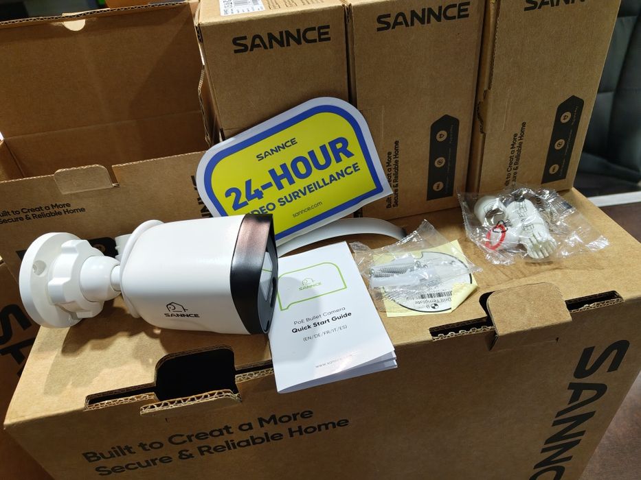 SANNCE 3MP 8-kanałowy system monitoringu PoE, 6MP NVR