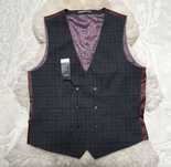 Kamizelka garniturowa XL Szara Ciemna Burton Menswear London Nowa