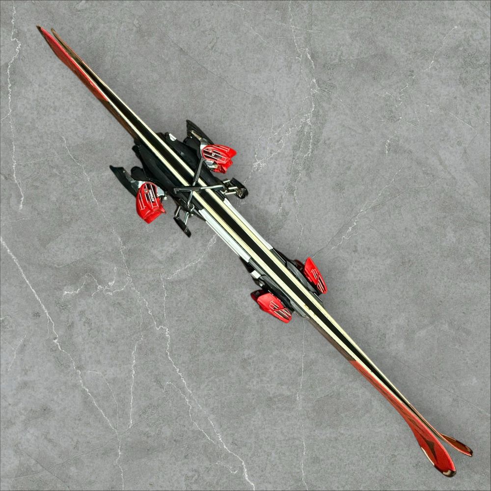 Narty junior 130 Atomic J4 redster czerwone