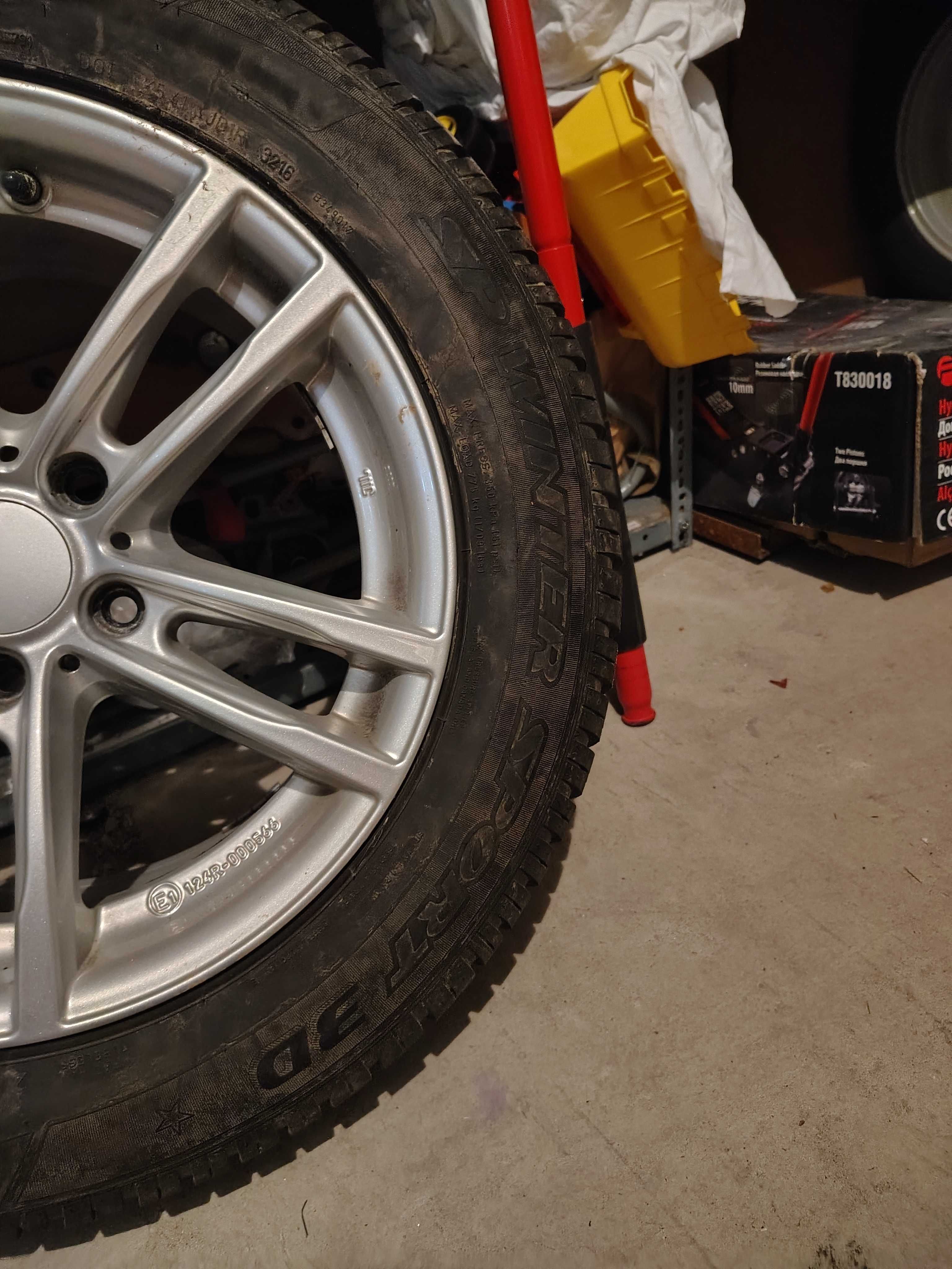 Felgi BMW X3,X4 z oponami zimowymi Dunlop Winter Sport 3d 225/60R17