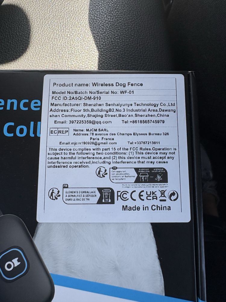 Wireless pet fence