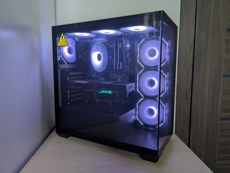 MOCNY KOMPUTER do gier Ryzen 5 7500F ARGB RTX 3060 32GB DDR5 1TB WIFI