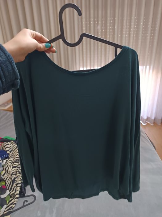 Blusa lisa verde