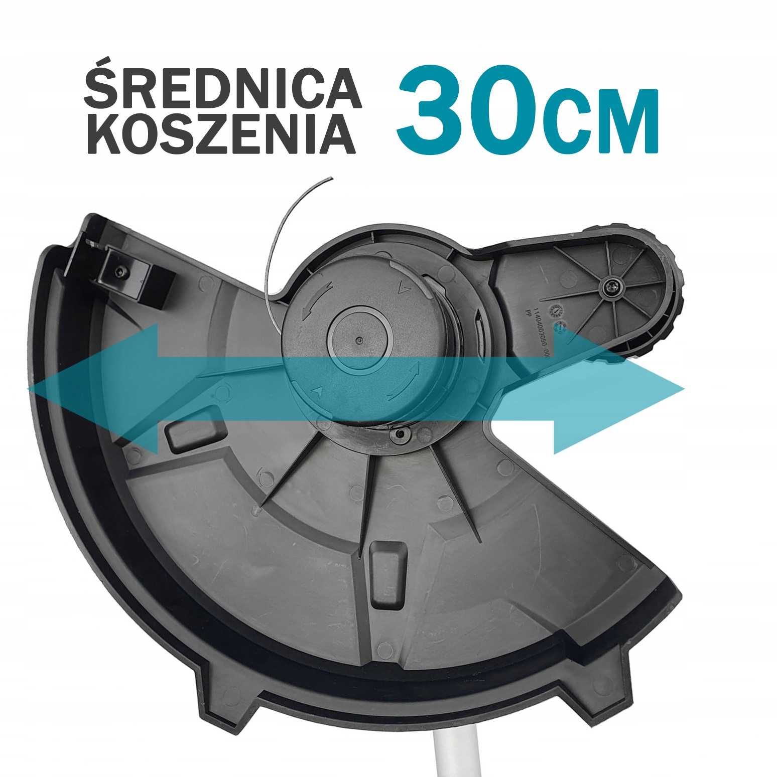 Podkaszarka Akumulatorowa 30cm Kosa Elektryczna Wykaszarka do Trawy