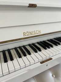 Pianino Ronisch, używane, białe piękne w stylu retro