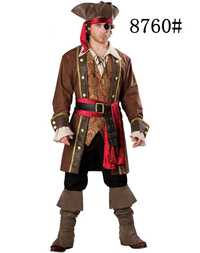 Мужской карнавальный костюм пирата Пираты Карибского моря капитан