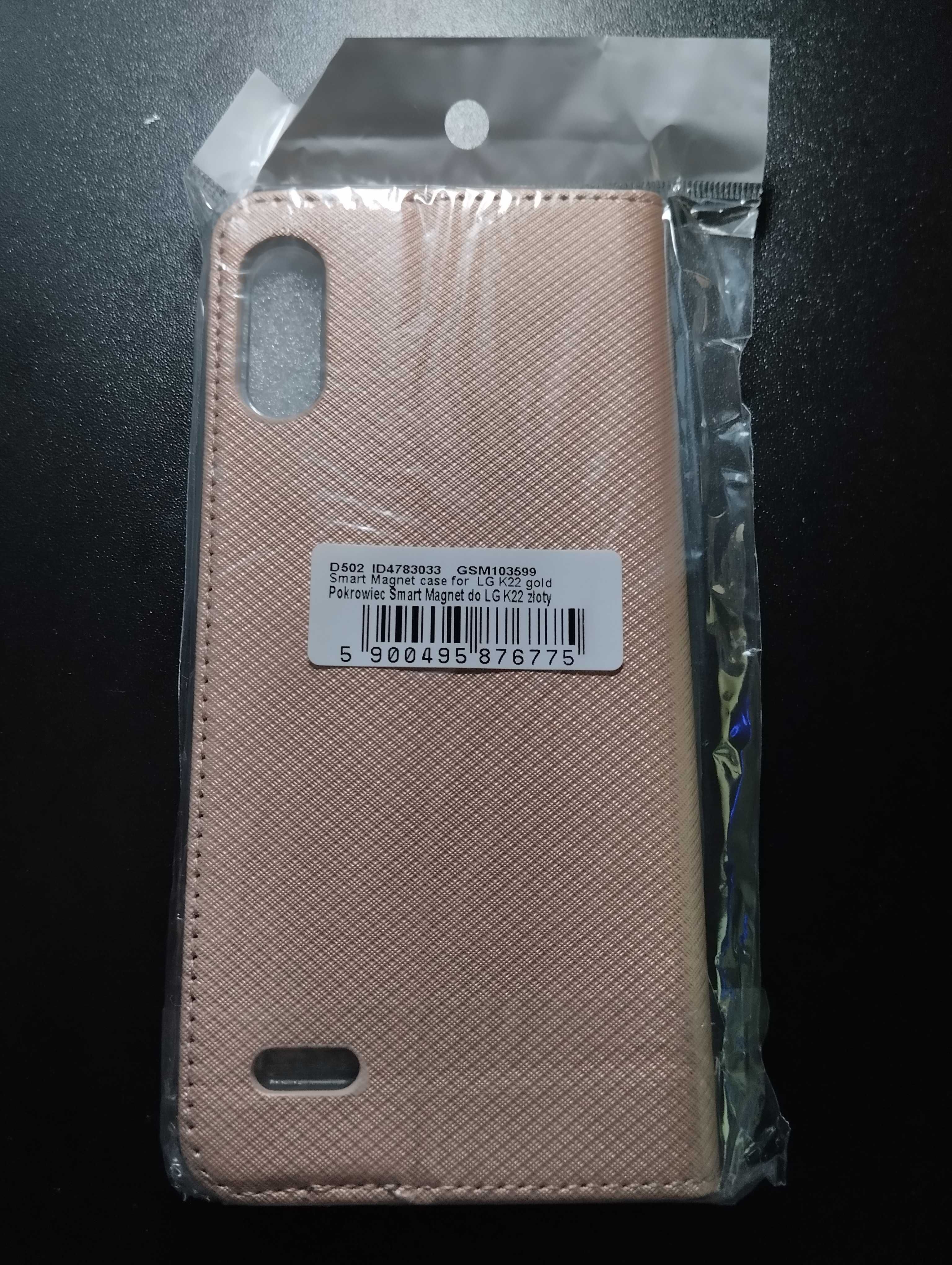 Etui pokrowiec do LG K22 złoty