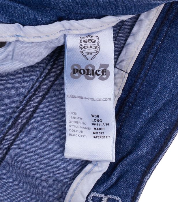 Spodnie Police Major Jeansy Size 36 Lond Tapered Slim Fit Stretch 36