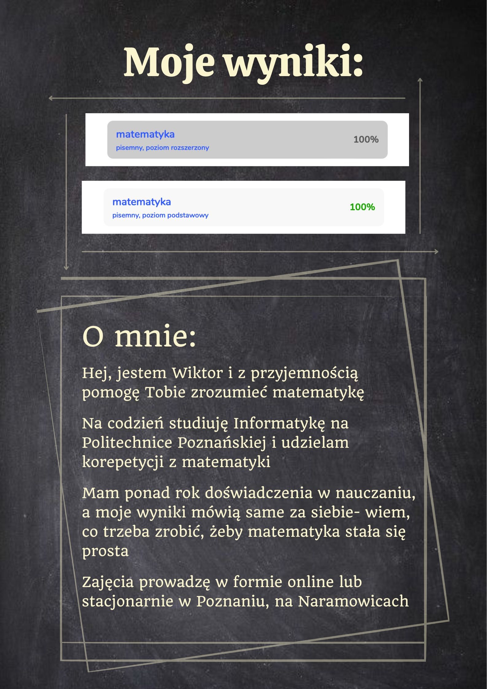 Korepetycje MATEMATYKA online/Poznań MATURA 100%