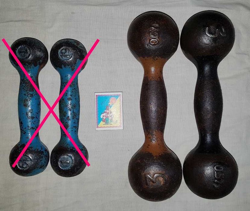 гантели 1 и 3 кг