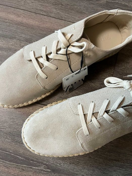 Шкіряні еспадрильї Zara р. 43