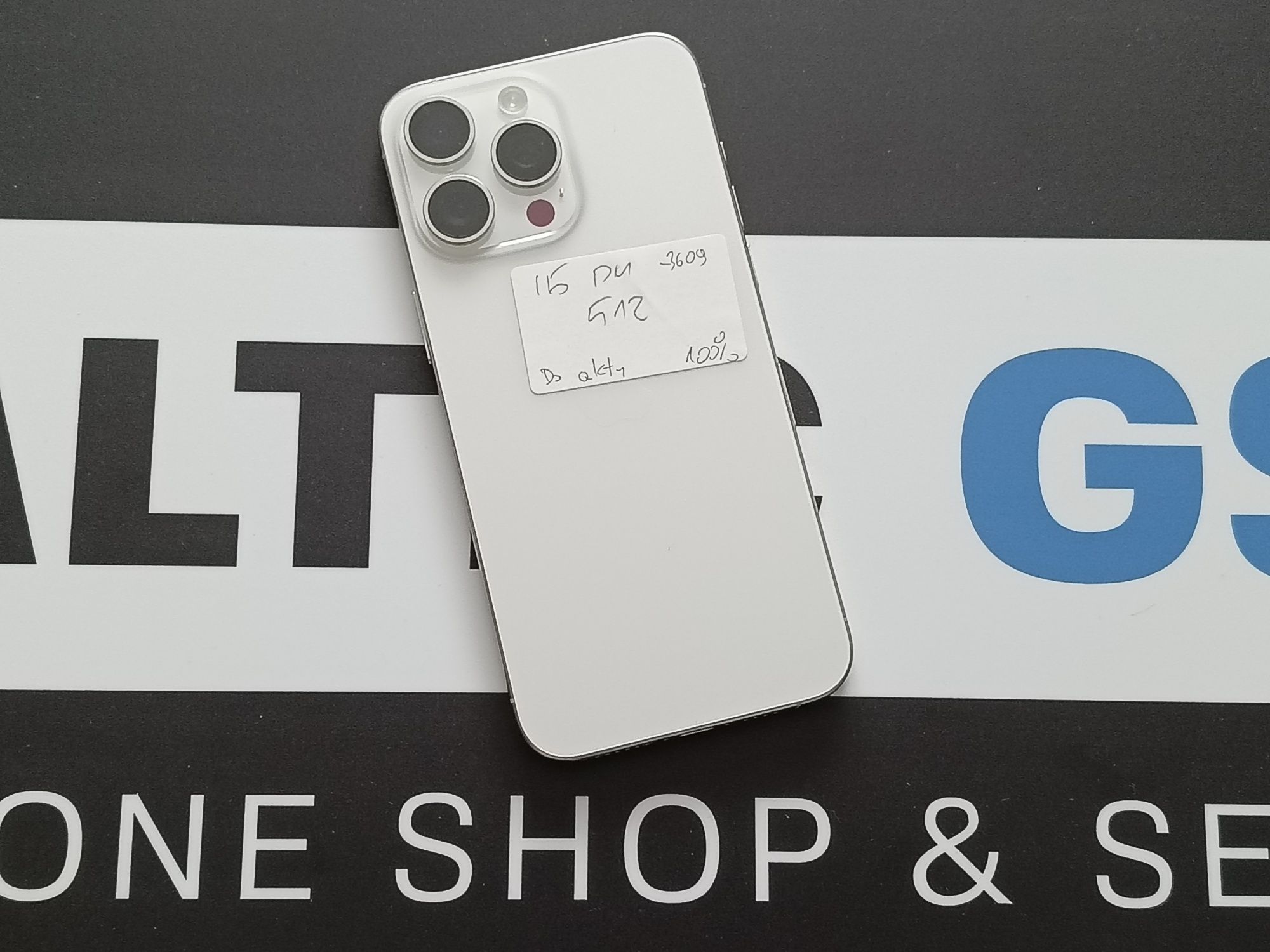 Sklep ładny Apple iPhone 15 Pro Max 512gb white Tytanium 100%