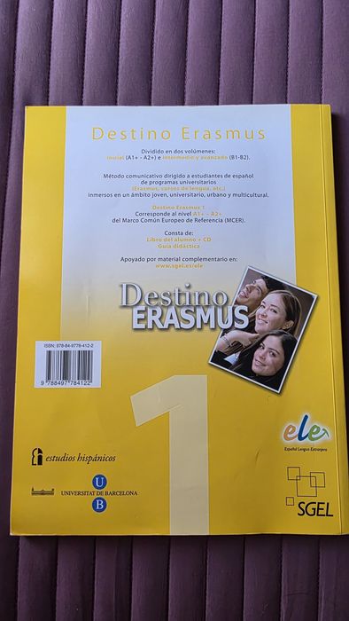 Livro académico "Destino Erasmus" (espanhol)
