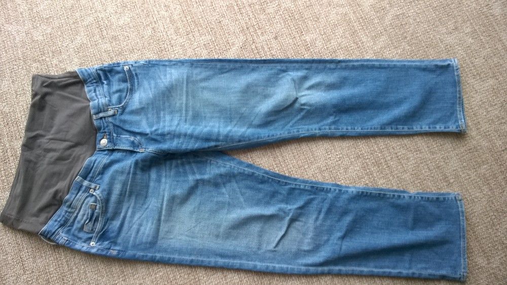 spodnie ciążowe jeansy HM MAMA, L