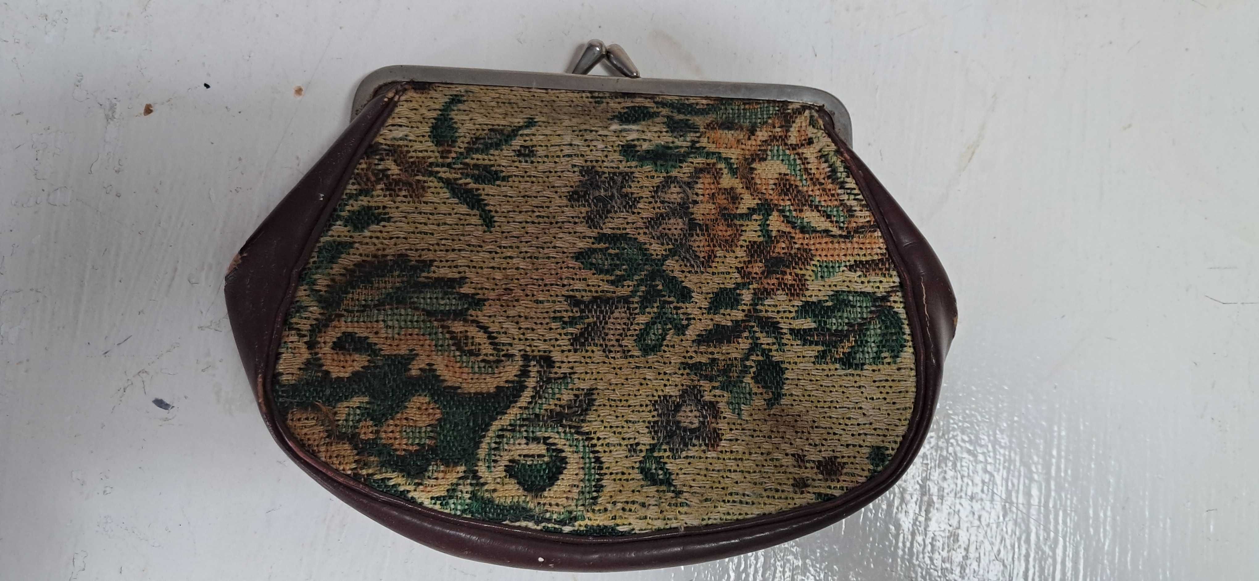 Portmonetka PRL Torebka Klamra Kosmetyczka Vintage