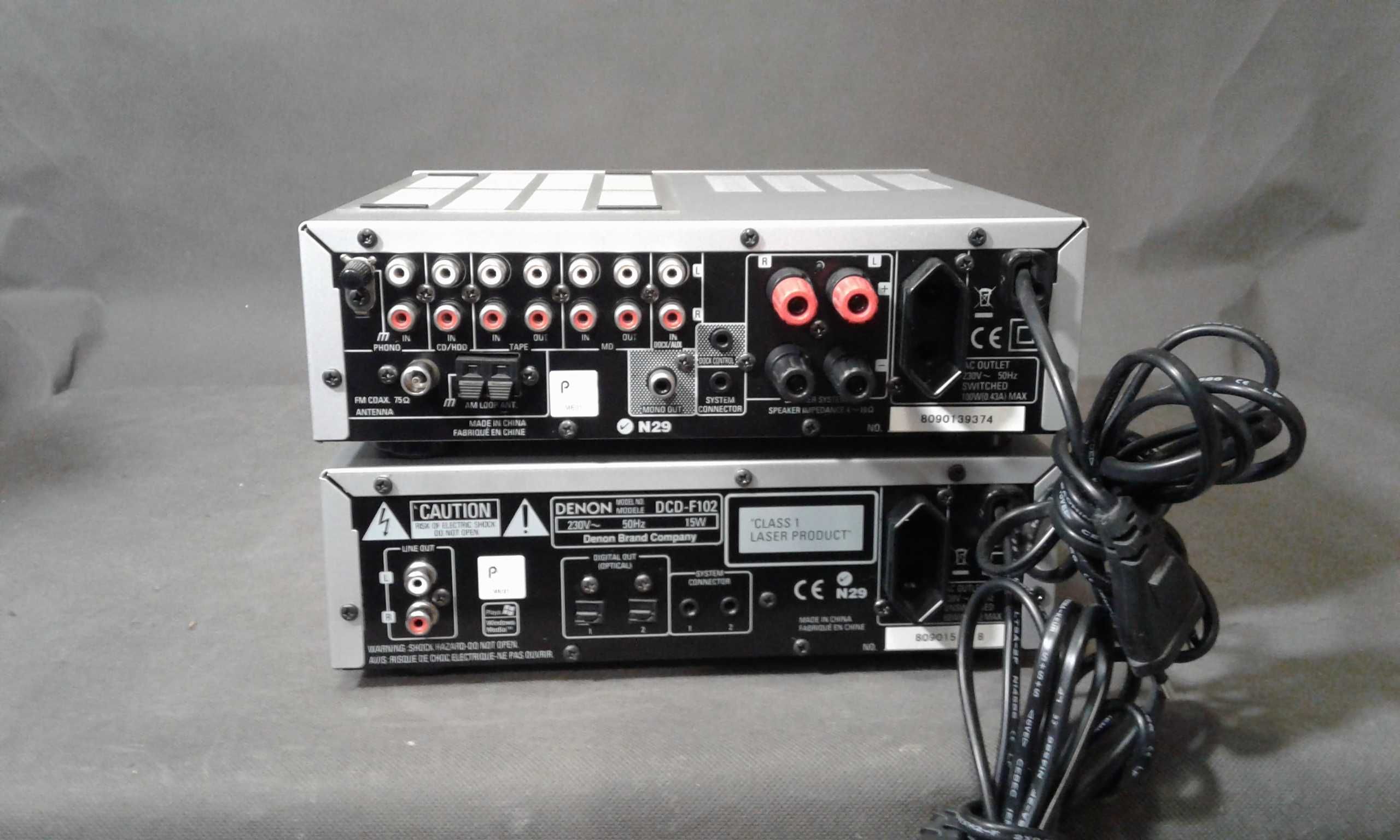 DENON DRA-F102,zestaw stereo,pilot