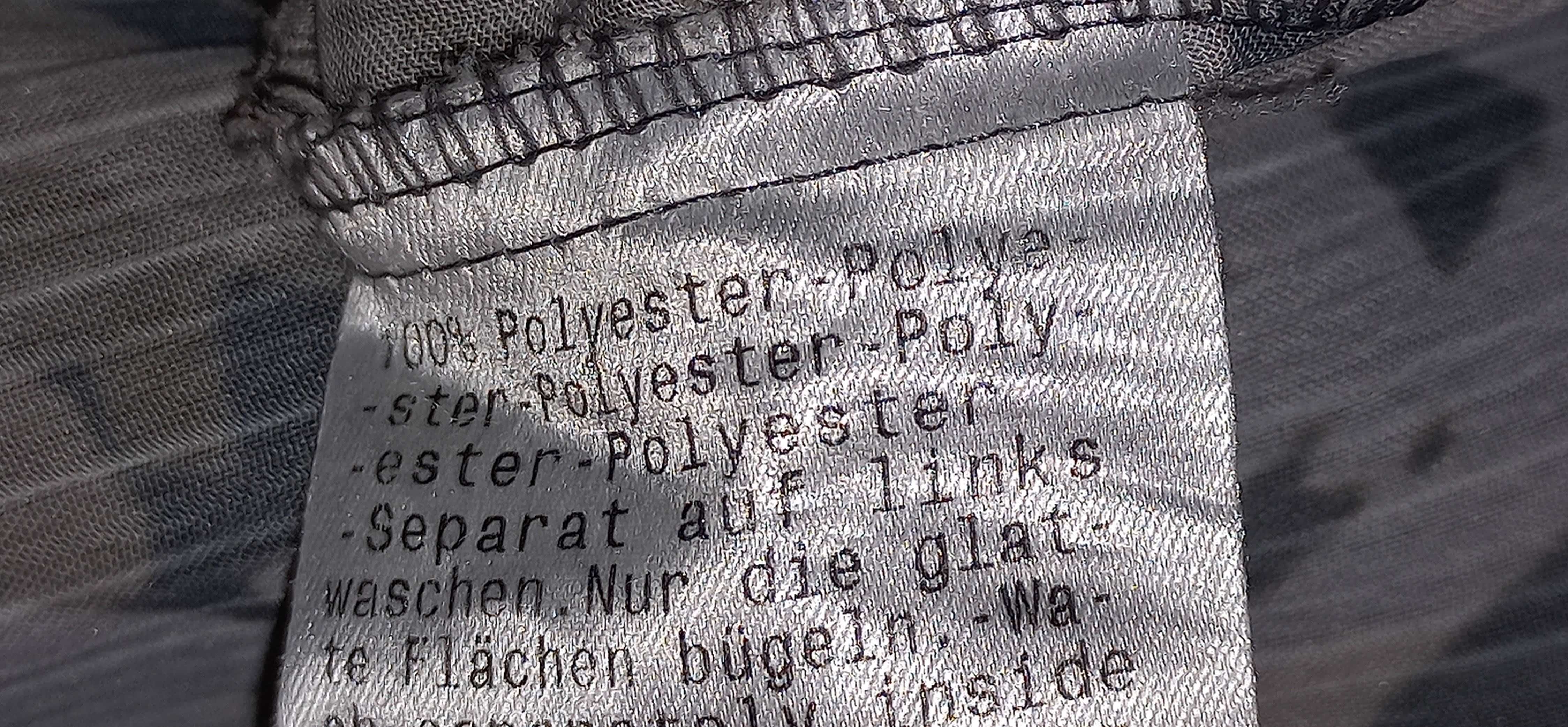 Tiulowa elegancka koszula bluzka z długim rękawem Bonita 48 / 4XL