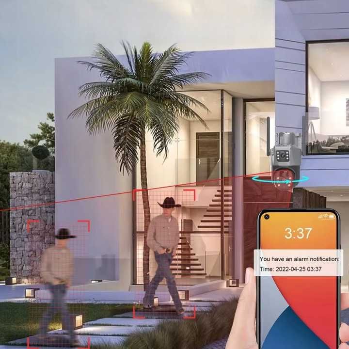 Kamera Zewnętrzna z Zasilaniem Słonecznym Wi-Fi + SIM
