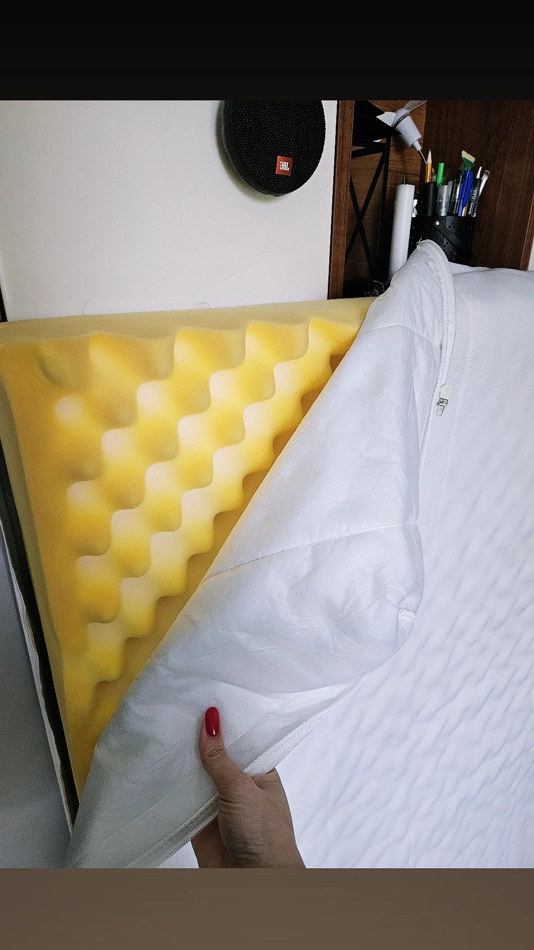 Stan idelany! IKEA ASVANG Materac piankowy twardy biały 140x200
St
