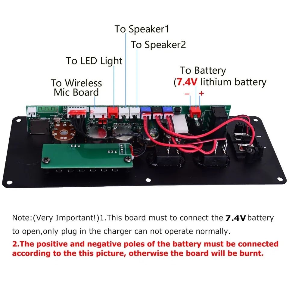 Усилитель мощности Bluetooth, микрофон, USB, караоке, Led . 60W