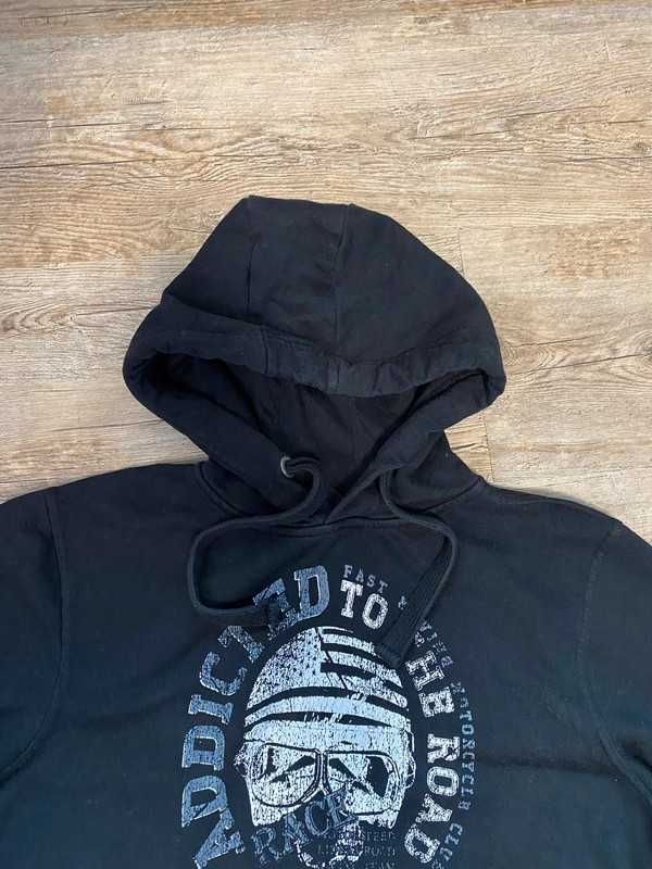 Bluza z kapturem hoodie czaszka 1975 Rock the Road retro y2k vintage L