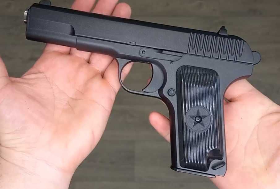 іграшковий пістолет тт з глушником металевий тульський на кульках 6 мм