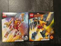 Komplet 2 x LEGO Marvel  - 76202 i 76203 Mech Iron Mana i Wolverine'a