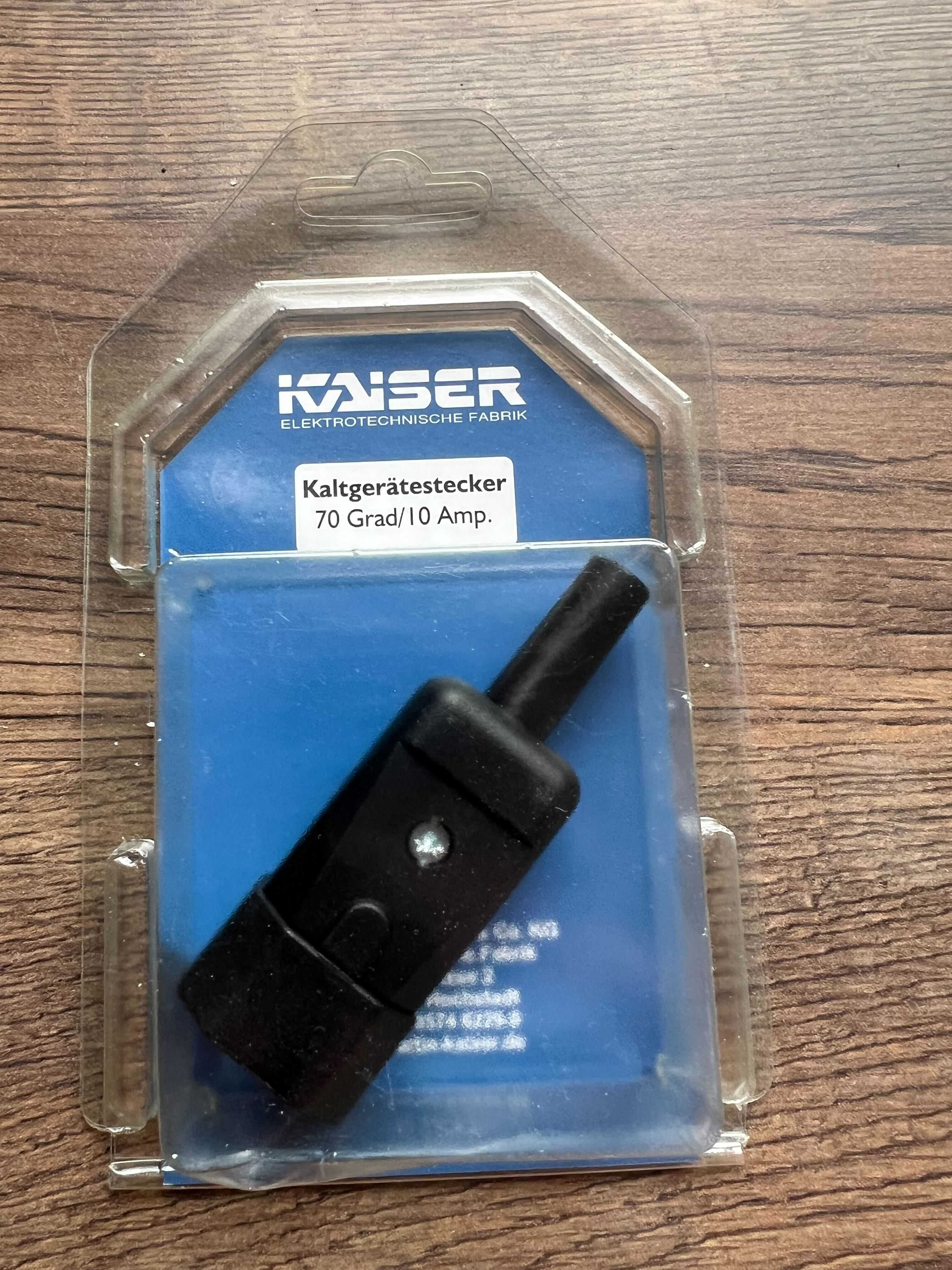 Kaiser złącze (m)proste IEC C14 749/sw 10A 250V