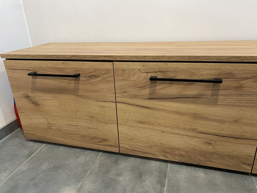 Maroko szafka na buty stojąca do przedpokoju dab artisan 150 x 44 x 33