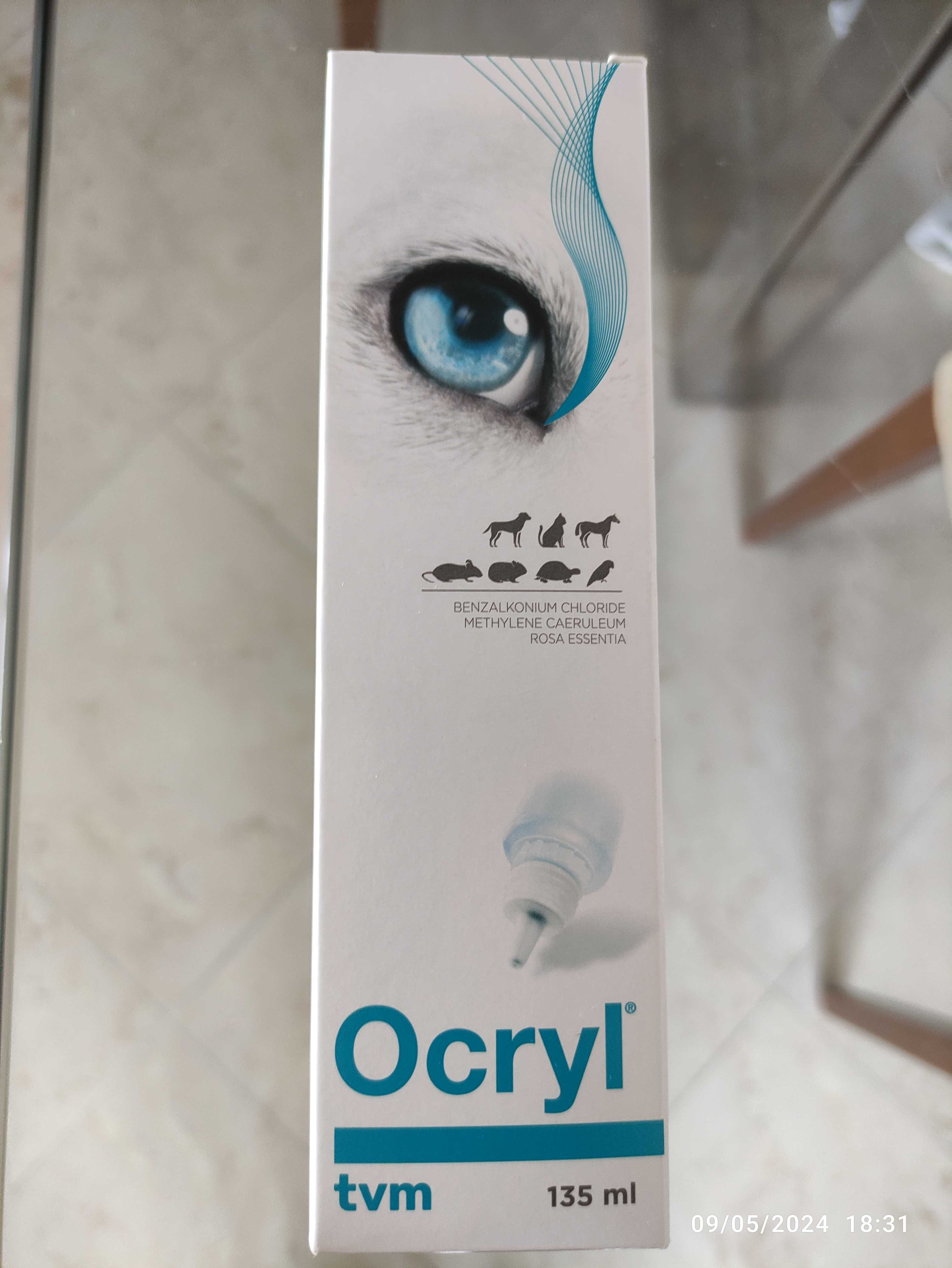 Ocryl limpeza ocular para animais