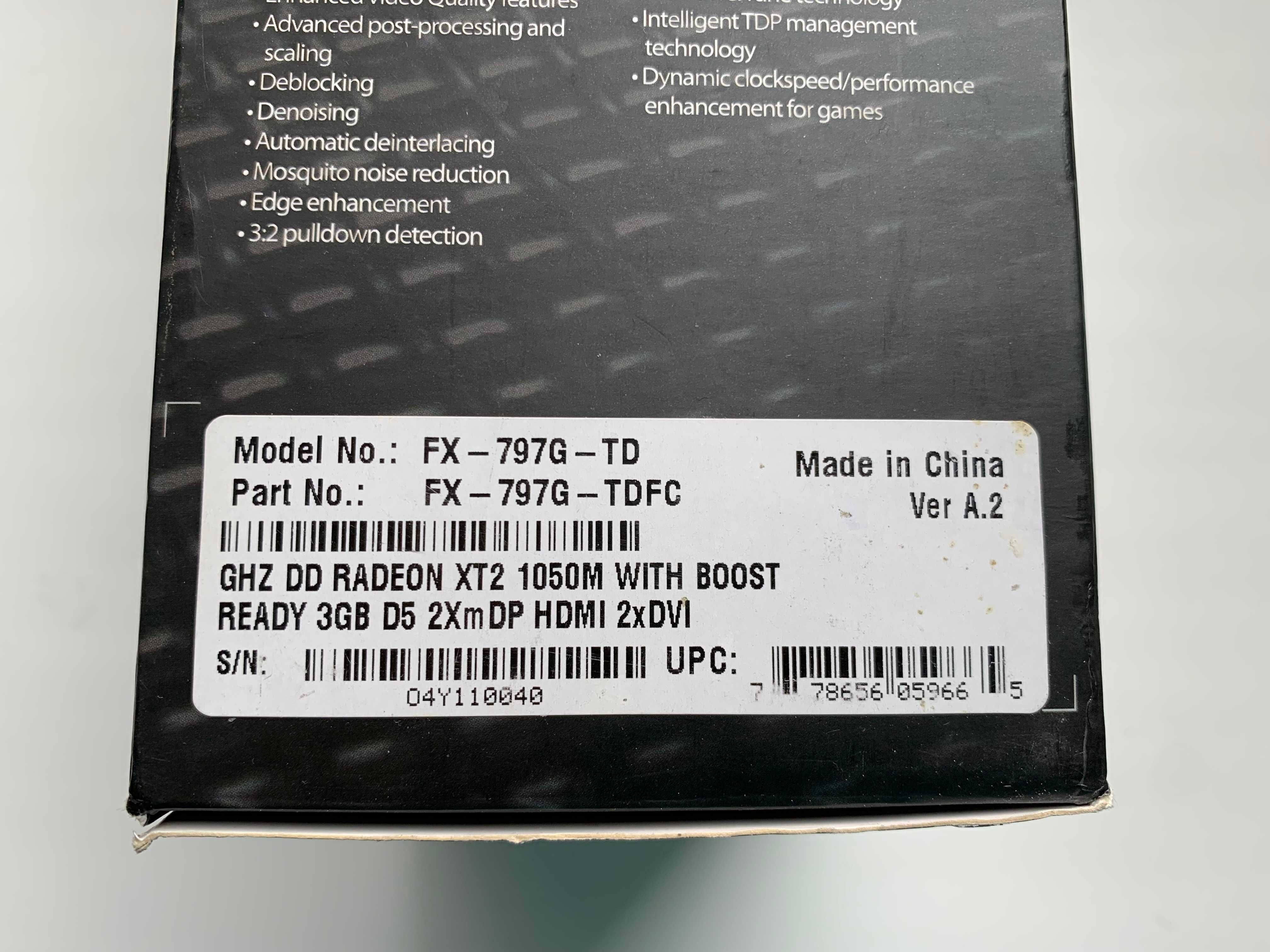 Видеокарта XFX Radeon HD 7970 DD XT2 (PCIe 3.0, 3GB GDDR5, 384bit)