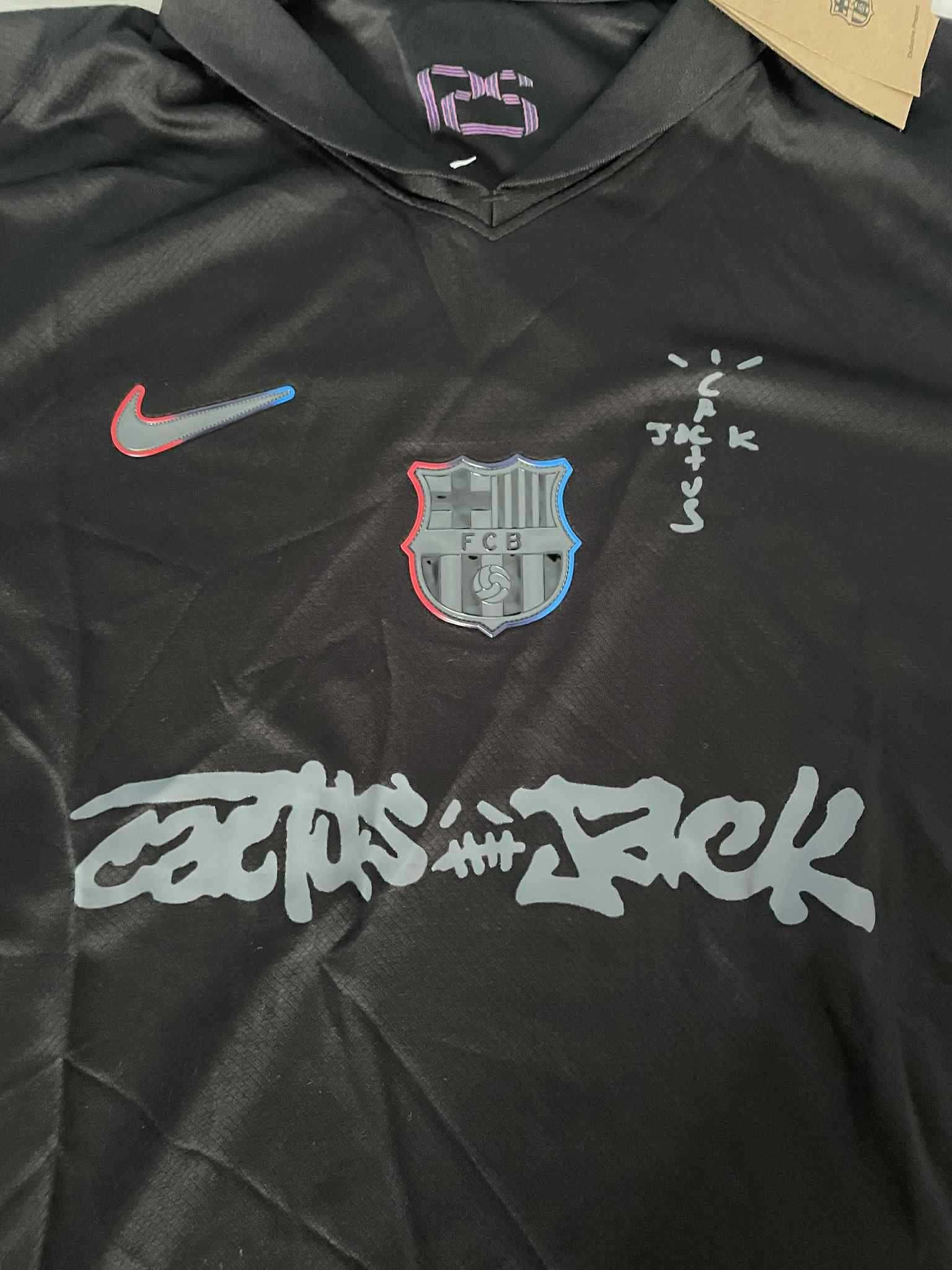 Koszulka Piłkarska Travis Scott x FC Barcelona (Rozmiar M)