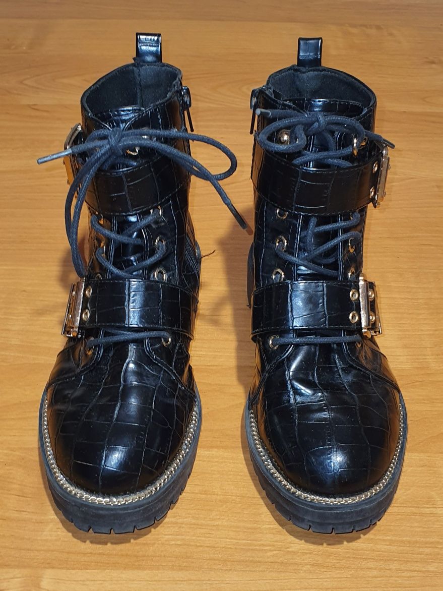 Trapery glany za kostkę ASOS Wide Fit Aubrey, stan BDB, roz. 37/ 23 cm
