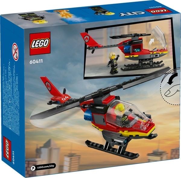 Конструктор LEGO City Пожежний рятувальний гелікоптер (60411) лего