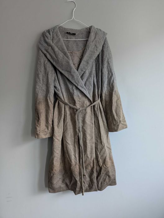 Płaszcz ombre Hugo Boss wełna dziewicza