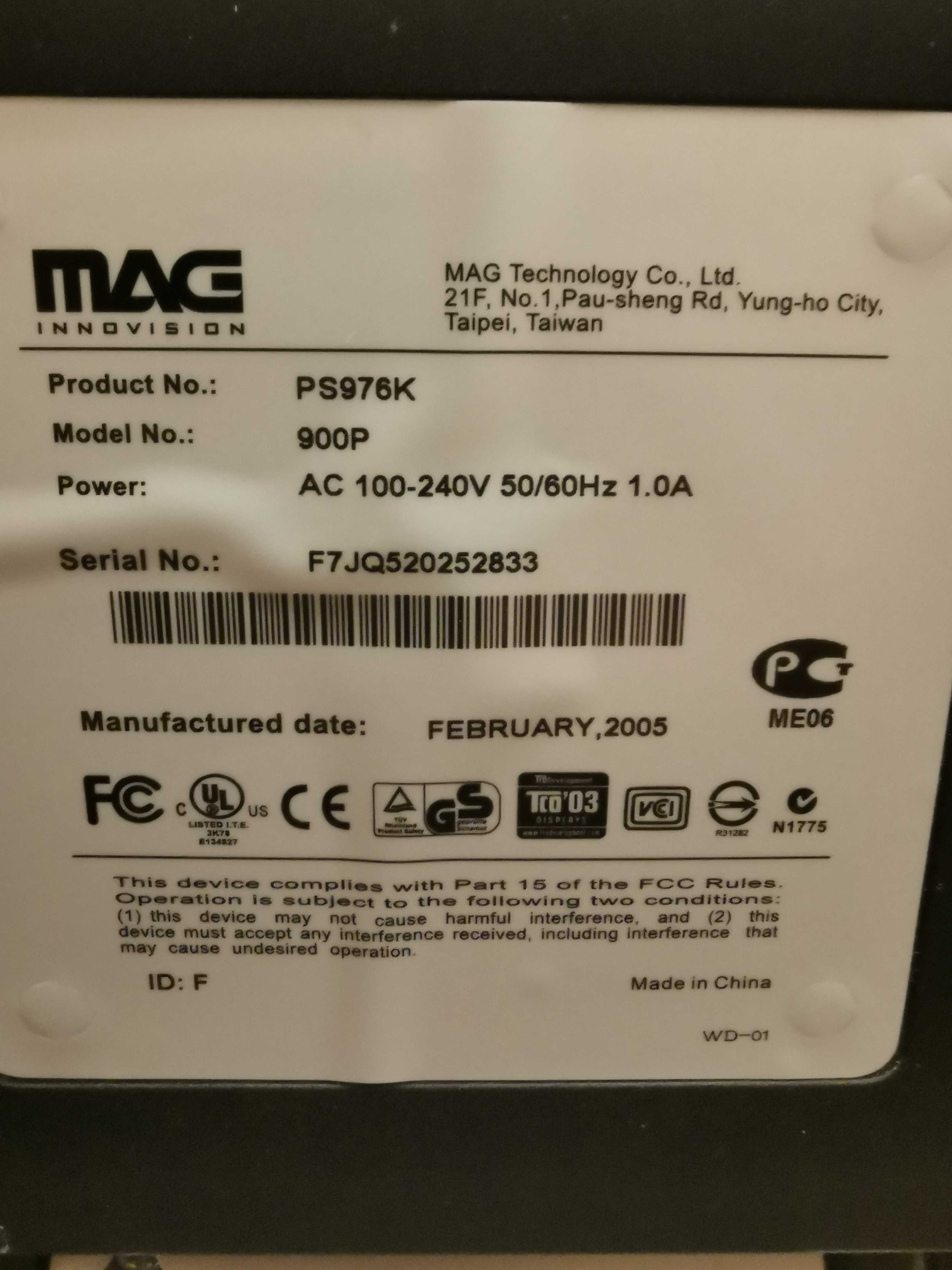 monitor mag innovision ps976k